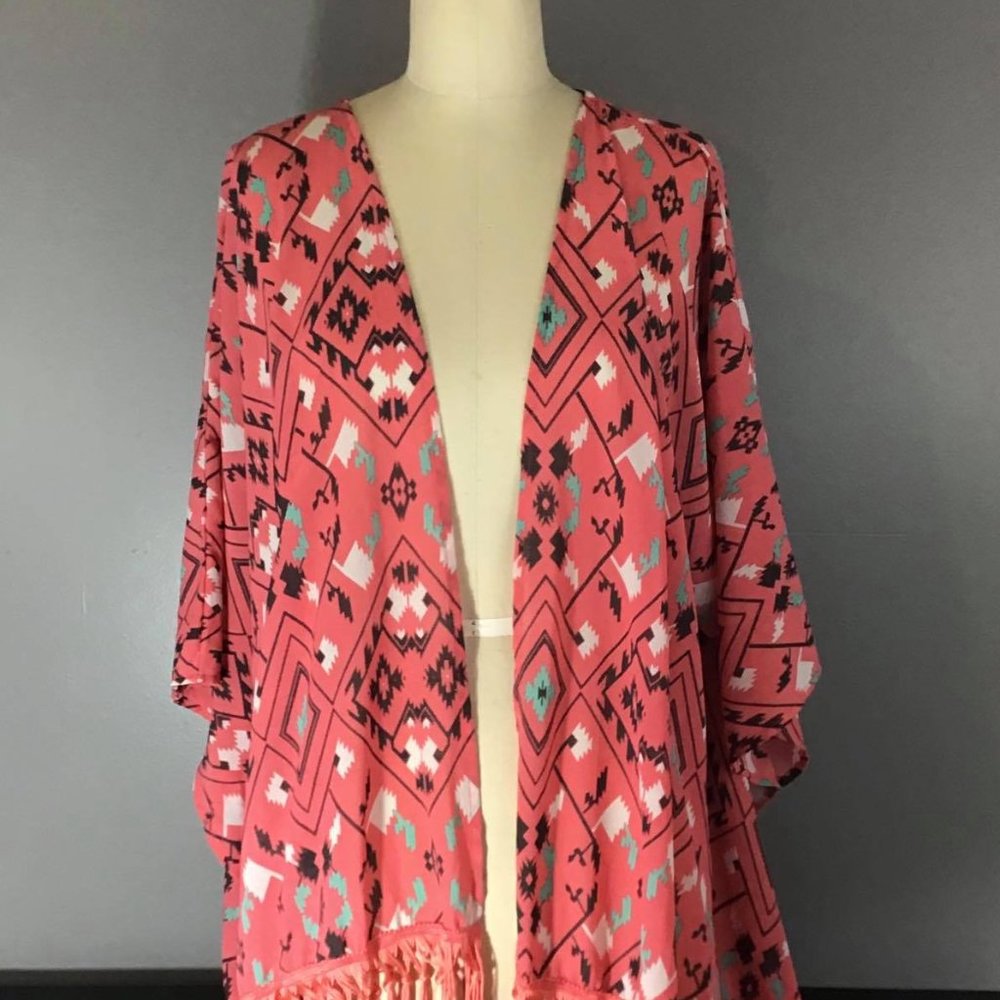 REWIND cardigan with fringe